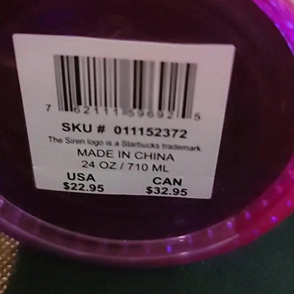 Starbucks Summer Iridescent Deep Magenta Grid Venti Tumbler 2024 Edition - Picture 8 of 10